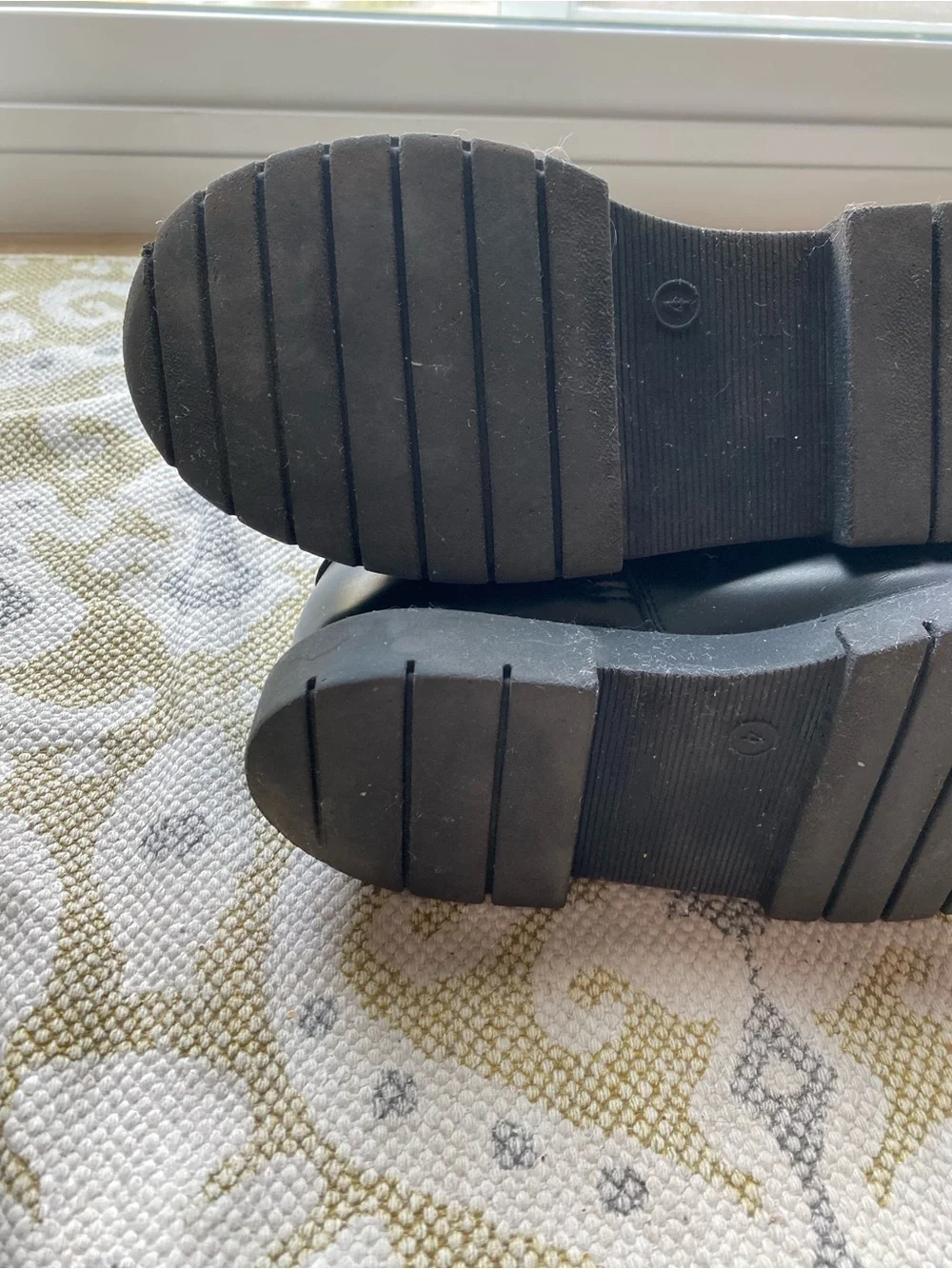 Art Class Kids Black Ring Harness Chunky Zippered Ankle Boots
